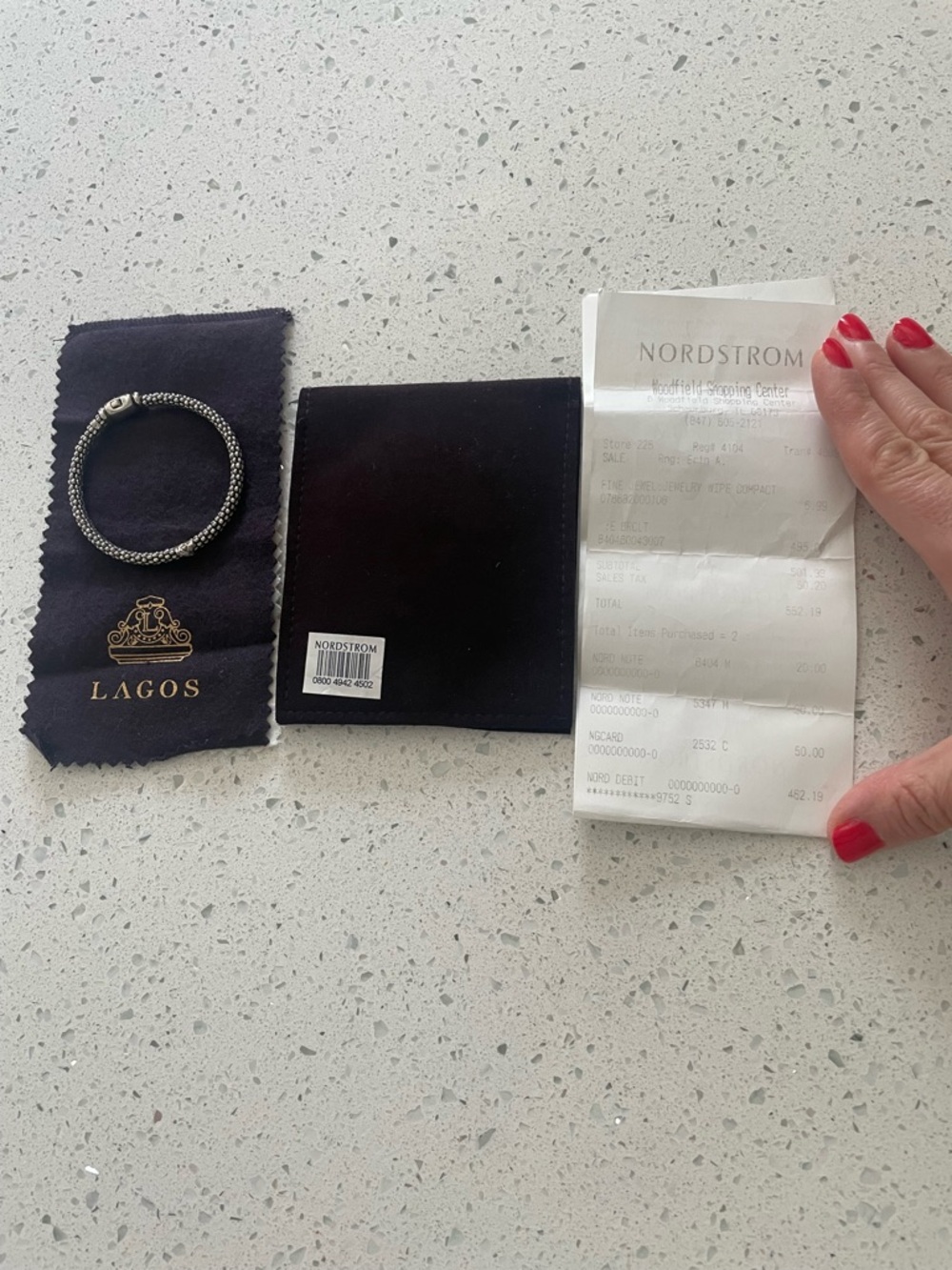 LAGOS Silver Caviar Diamond Rope Bracelet - Picture 4 of 8